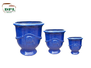 Macetas y jardineras de cerámica esmaltadas con diseño de taza de alta calidad para decoración de la casa, invernaderos, cerámica de bonsái para suministros de jardinería - Product Image 3