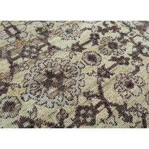 พรมขนสัตว์อัฟกันถักมือสีเบจน้ำตาลลายดอกไม้ คลาสสิก ขนาดใหญ่ สำหรับตกแต่งบ้าน รุ่น Someplace in Time-EA-3062 (Cs-01) - Product Image 3