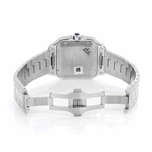Moissanite Diamond Iced Fashion <b>Watch</b> Quartz Movement Stainless Steel Glass Dial - Product Image 4