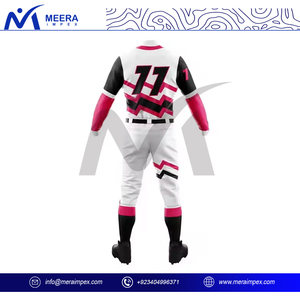 Ensemble de maillots et pantalons de baseball-Uniformes d'équipe entièrement personnalisables, matériau durable, idéal pour les matchs, les entraînements et les tournois - Product Image 3