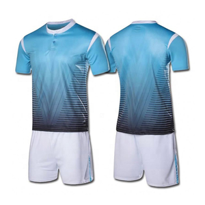 Uniformes de Fútbol de Manga Corta con Logotipo Personalizado 100% Poliéster, Uniformes de Equipo OEM Transpirables de Secado Rápido a Bajo Precio - Product Image 6