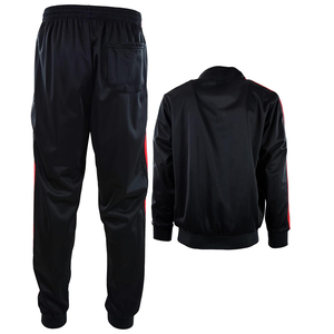 2021 primavera nuevo conjunto de traje de jogging transpirable suave y cómodo para hombre, traje de calentamiento con cremallera deportiva, traje de jogging liso para estampado - Product Image 5