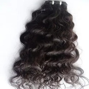 Paquet de tissage de cheveux raides ondulés naturels vierges de vison bruts non transformés péruviens fournisseurs indiens en vrac bruts en gros - Product Image 1