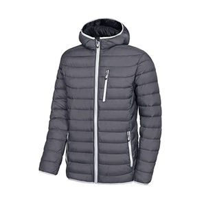 Zip up hommes toile doudoune hiver à capuche haute rue mode chaud Street Style - Product Image 2