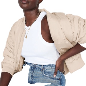 2025 nouvelle veste de bombardier en satin avec impression par sublimation de logo à la mode conception personnalisée veste de bombardier pour femmes vestes de bombardier pour femmes - Product Image 5
