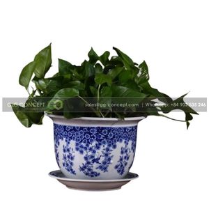 Macetas de cerámica tradicional, producto de exportación de Vietnam, alta calidad, azul y blanco, nuevo diseño - Product Image 5