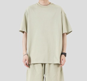 Personalizado de alta calidad Puff Impresión logotipo de algodón pesado liso en blanco de gran tamaño Unisex de talla grande de peso pesado 270g camiseta para hombres - Product Image 2