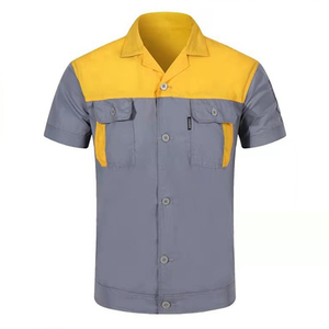 Uniforme de Mecánico para Hombre y Mujer, Overol, Camiseta de Trabajo de Manga Corta con Cuello Camisero, Uniformes de Taller - Product Image 3