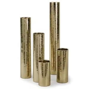 Elegante Florero Moderno Hecho a Mano de Latón Dorado para Decoración del Hogar, Hotel y Bodas - Ecológico - Product Image 1