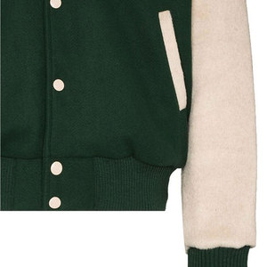 2025 <b>Men's</b> Custom Letterman Street Wear <b>Jacket</b> 100% Cotton <b>Long</b> Sleeve With Stand Collar Wholesale for Winter Season - Product Image 6
