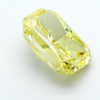 Diamant de laboratoire luxueux, couleur jaune vif fantaisie, taille excellente, certifié IGI, pierre lâche, haute brillance, pour usage en joaillerie.
