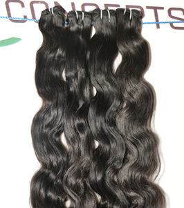 Extensions de cheveux indiens vierges à 100 %, qualité Remy, 10-32 pouces, ondulés, non traités, couleur noir naturel, sans perte de cheveux, cheveux humains coupés à la machine - Product Image 4