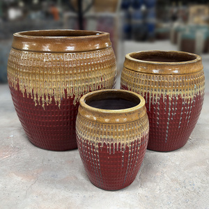 High Quality Romantic Style Terracotta <b>Pots</b> Customized Color Glazed Ceramic Garden Decorations for Home Use for Plants & <b>Flowers</b> - Product Image 3