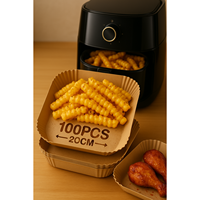 Bido Eco-Friendly Ongebleekte Airfryer Bakpapier Vellen Anti-aanbak Papier Liners SOSSKIN 023435 Kalkoen Gezonde Keuken