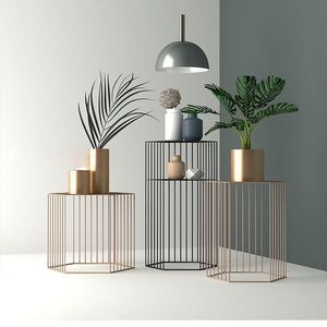 Maceta Metálica de Interior con Soporte para Apartamentos Pequeños que Ayuda a Maximizar el Espacio y Organizar las Esquinas de las Plantas - Product Image 1