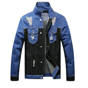 Chaqueta vaquera Vintage para hombre, transpirable, cómoda, con cuello levantado, logotipo personalizado sólido, precio competitivo para la temporada de primavera para hombre - Product Image 4