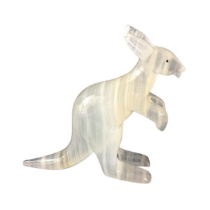 Estatuilla caprichosa de caballo y Rana, escultura artesanal de mármol de ónix, técnica tallada para exhibición de jardín interior - Product Image 4