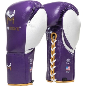 Top Quality Custom Made Lace-Up Boxing Training <b>Gloves</b> Genuine Cowhide Leather Anti-UV Full Finger Lightweight <b>Moisture</b> - Product Image 3