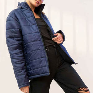 Veste bouffante coupe-vent élégante avec fermeture éclair pour femmes Vestes bouffantes d'extérieur résistantes à l'eau personnalisées - Product Image 4