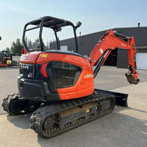 Mini-excavatrice certifiée CE U55-5 de 5 tonnes, compacte, à rotation zéro, hydraulique, pour travaux de construction et aménagement paysager - Product Image 1