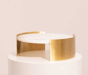 Soporte de pastel de Metal de estilo moderno chapado en oro, último diseño, soporte de servidor para servir pasteles, para fiestas, uso de mesa - Product Image 2