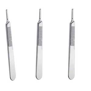 Scalpel Handle Solid No. 3 <b>Surgical</b> <b>Instruments</b> Scalpel Handle with Stainless Steel 125 mm - Product Image 1