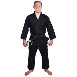 Entrenamiento de calidad premium Hombres Niños Mujeres Single Weave Judo Gi Kimono Negro con bolsa para profesionales y principiantes - Product Image 1