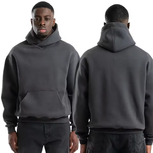 2025 vente chaude hommes surdimensionné lavage à l'acide à capuche 450 GSM 100% coton polaire tissu Vintage lavage poids lourd à capuche pour unisexe - Product Image 6