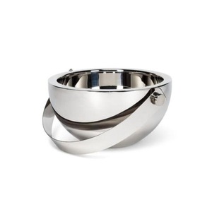 Seau à glace en métal décoratif, se double de pièce d'accentuation de table, élément de décoration élégant pour les réceptions, décoration moderne pour les maisons et les rassemblements - Product Image 3