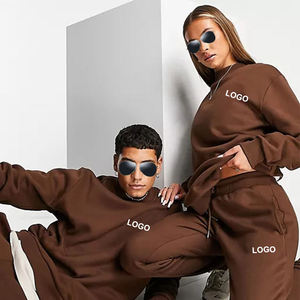 Top Show Custom Unisex Winter Long Sleeve Sweatsuit Heavyweight French Terry Plus Size Chándal de hombre al por mayor - Product Image 2
