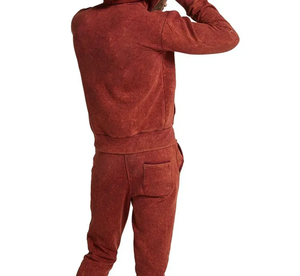 Ensemble de survêtement décontracté pour homme avec zones imprimées du logo et poignets rayés - Product Image 5