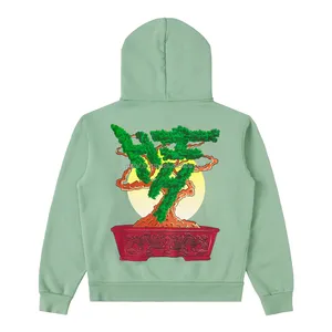 Women's <b>Hoodies</b> Sweatshirts OEM Customized Printing Plus Size Regular Fit Casual Green <b>Fleece</b> Polyester/Cotton Quick Dry <b>Hoodies</b> - Product Image 1
