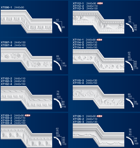 Produits en plâtre pour corniches en gypse, moulures décoratives murales, rosettes et plafonds, personnalisés par l'usine OEM - Product Image 3