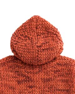 Robe pull en tricot à capuche orange rouille pour femmes Pull en crochet épais Longue ligne Hiver Chaud Casual Streetwear Top pour femmes Mode - Product Image 6