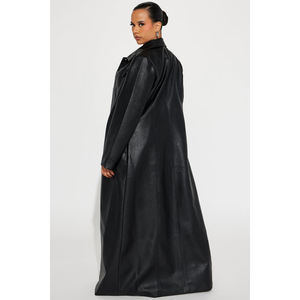 Abrigo largo de cuero genuino al por mayor para hombre, abrigo clásico, moderno y elegante para mujer, chaqueta impermeable - Product Image 6