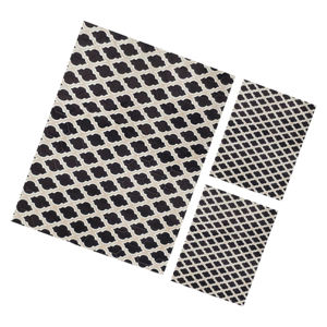 Tapis antidérapant en mousse haute densité anti-allergique souple et durable à pois en caoutchouc gaufré Design abstrait moderne et confortable pour la maison Polyester - Product Image 1