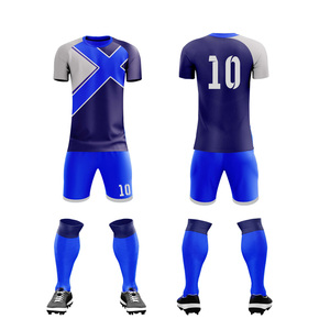 ชุดเสื้อฟุตบอลชุดกีฬาสีขาวไม่มีตราโลโก้ - Product Image 5