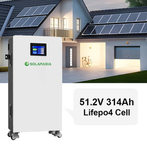 滚筒式锂离子电池组 51.2V 314Ah 移动式 16kwh IP65 锂离子电池芯，带智能控制，适用于太阳能系统 - Product Image 1