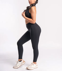 Ensemble soutien-gorge et leggings de sport noir pour femmes Leggings taille haute Gym Workout Outfit Fitness Activewear Matching Sports Bra Leggings - Product Image 3