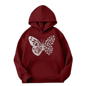 Sudaderas con Capucha para Mujer, 100% Algodón, Transpirables, de Secado Rápido, Casuales, de Manga Corta y Larga, con Bolsillo Tipo Canguro, Diseño Personalizable - Product Image 3