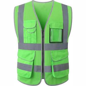 Chaleco DE TRABAJO transpirable de alta calidad para hombres con múltiples bolsillos Diseño de 5 dimensiones de tendencia superior Servicio OEM Técnicas lavadas - Product Image 2