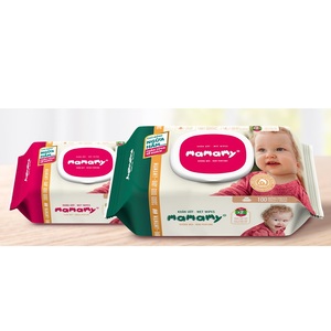 Toallitas húmedas para limpieza de piel suave Top Mamamy Classic para bebés OEM/ODM 100 piezas 200mm x 150mm toallita húmeda para el cuidado del bebé - Product Image 1