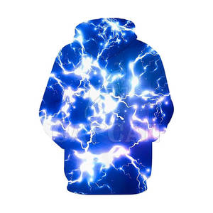 Vêtements d'hiver décontractés Sweats à capuche imprimés en 3D pour hommes Vêtements de mode de couleur unie avec logo personnalisable - Product Image 2