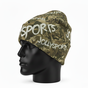 Gorro de invierno para hombre, tejido de alta calidad en algodón y poliéster, 180GSM, colores personalizados, logotipo por sublimación, jacquard. - Product Image 3
