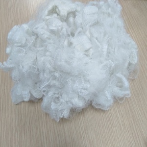 Vikohasan 6D rắn Trắng Grs tái chế Polyester STAPLE sợi 100% polyester Oeko <span class=keywords><strong>Tex</strong></span> chứng nhận chống tĩnh điện chống Đóng cọc Điền - Product Image 1
