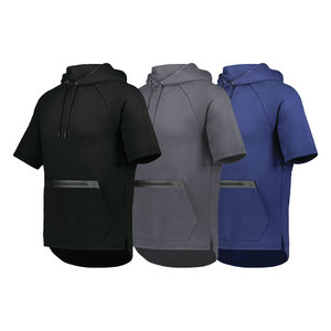 Sweat à capuche technique en polaire pour homme Legend, manches courtes, coupe classique, hiver - Product Image 1