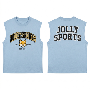 T-shirt sans manches pour homme en jersey de coton premium, imprimé rose, logo personnalisé, 100% coton, coupe ample, imprimé. - Product Image 4