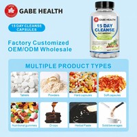 Complément alimentaire en capsules Nettoyage intestinal de 15 jours Complément alimentaire pour la santé intestinale Adultes Nettoyage et détoxification intestinale Vitamines en gros
