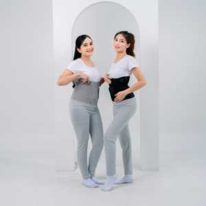 Corset de maternité confort quotidien en sangle de coton élastique de qualité supérieure, respirant, antibactérien, lavable, uni, qui protège la peau - Product Image 1