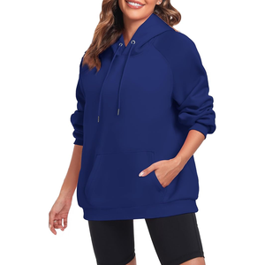 Sweatshirt <b>Long</b> <b>Sleeve</b> Solid Basic <b>Top</b> Women Pullover Hoodies Kangaroo Pocket Korean Cotton - Product Image 4